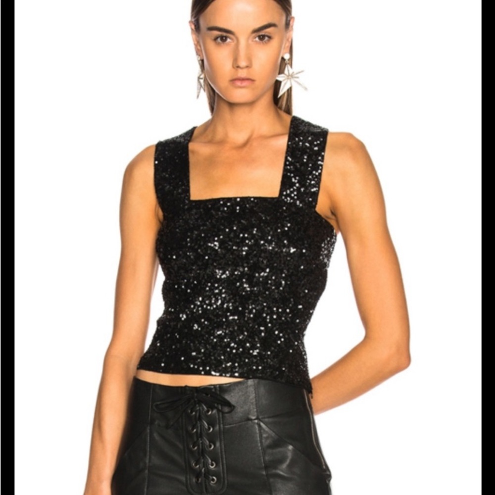 A LC Sleeveless Black Sequin Top *Worn Once* Small